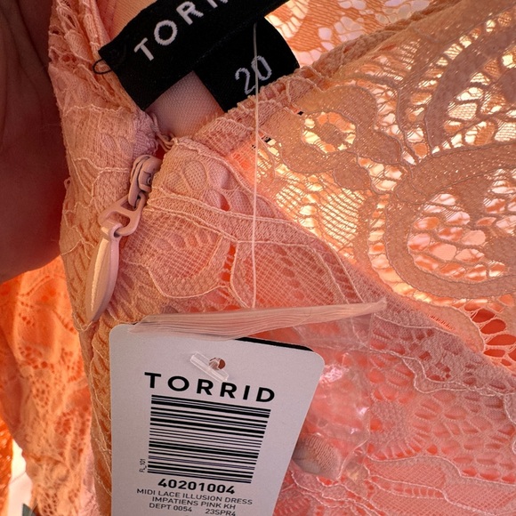 Torrid Midi Lace Illusion Dress - Picture 6 of 6